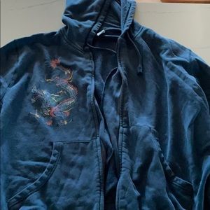 Vintage Ed Hardy zip hoodie